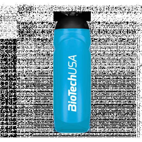 BioTech USA Športová fľaša azúrová modrá priesvitná "BioTech USA"